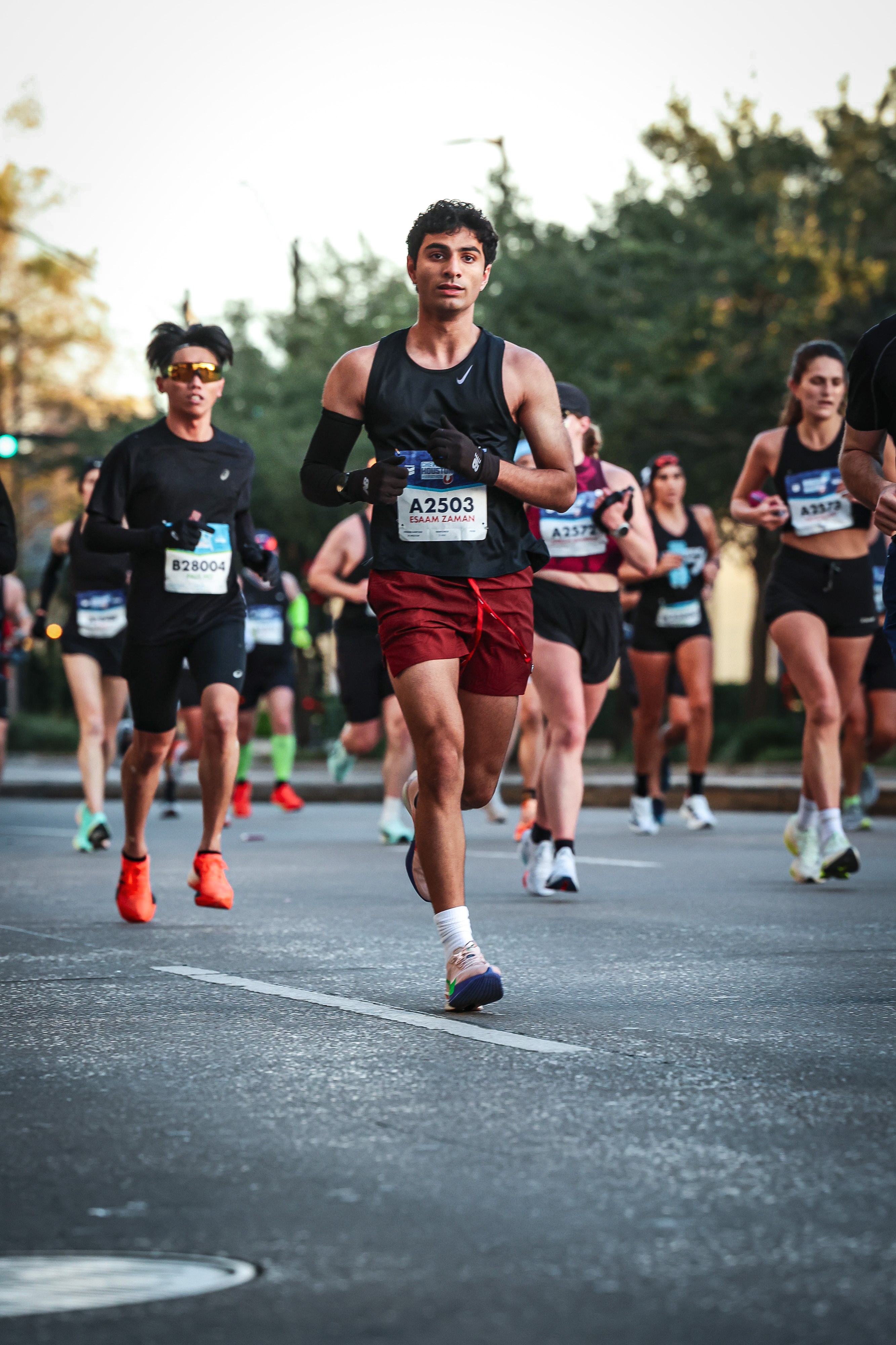 Esaam running a marathon